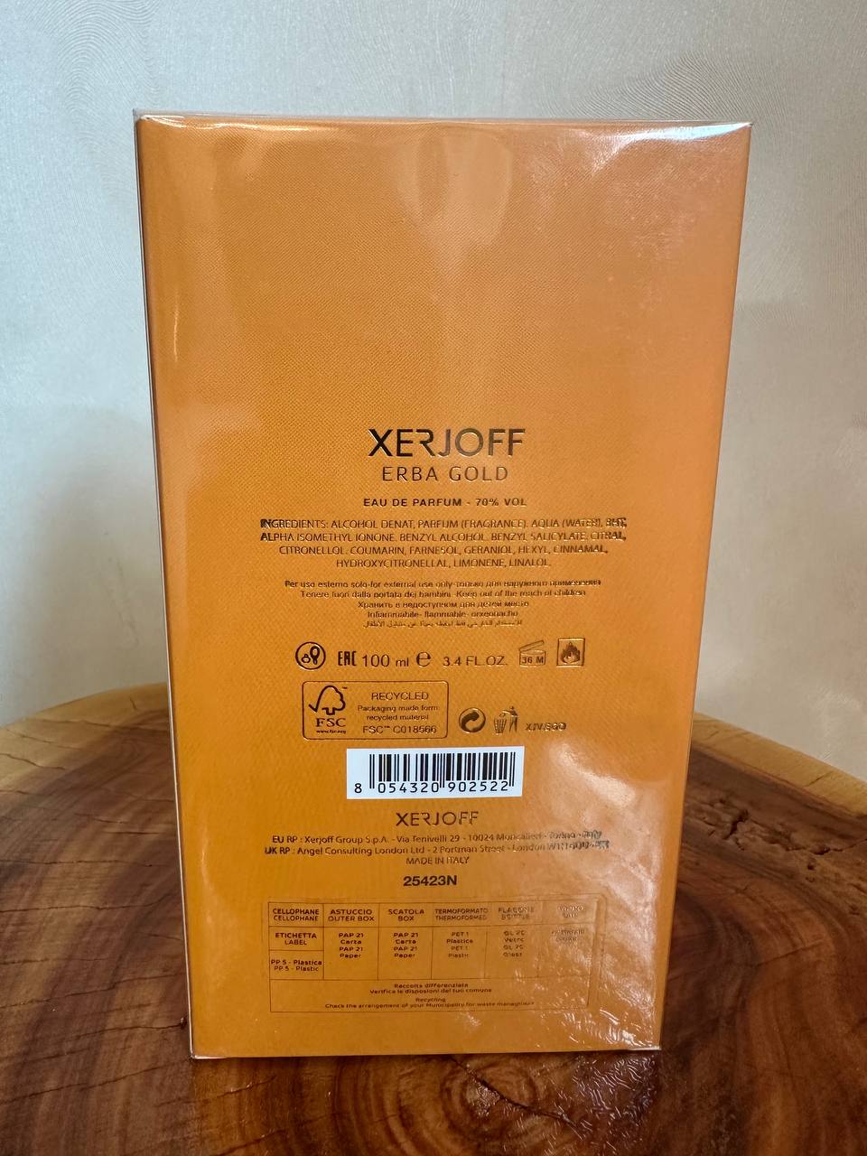 Xerjoff Erba Gold Eau De Parfum 3.4oz / 100ml