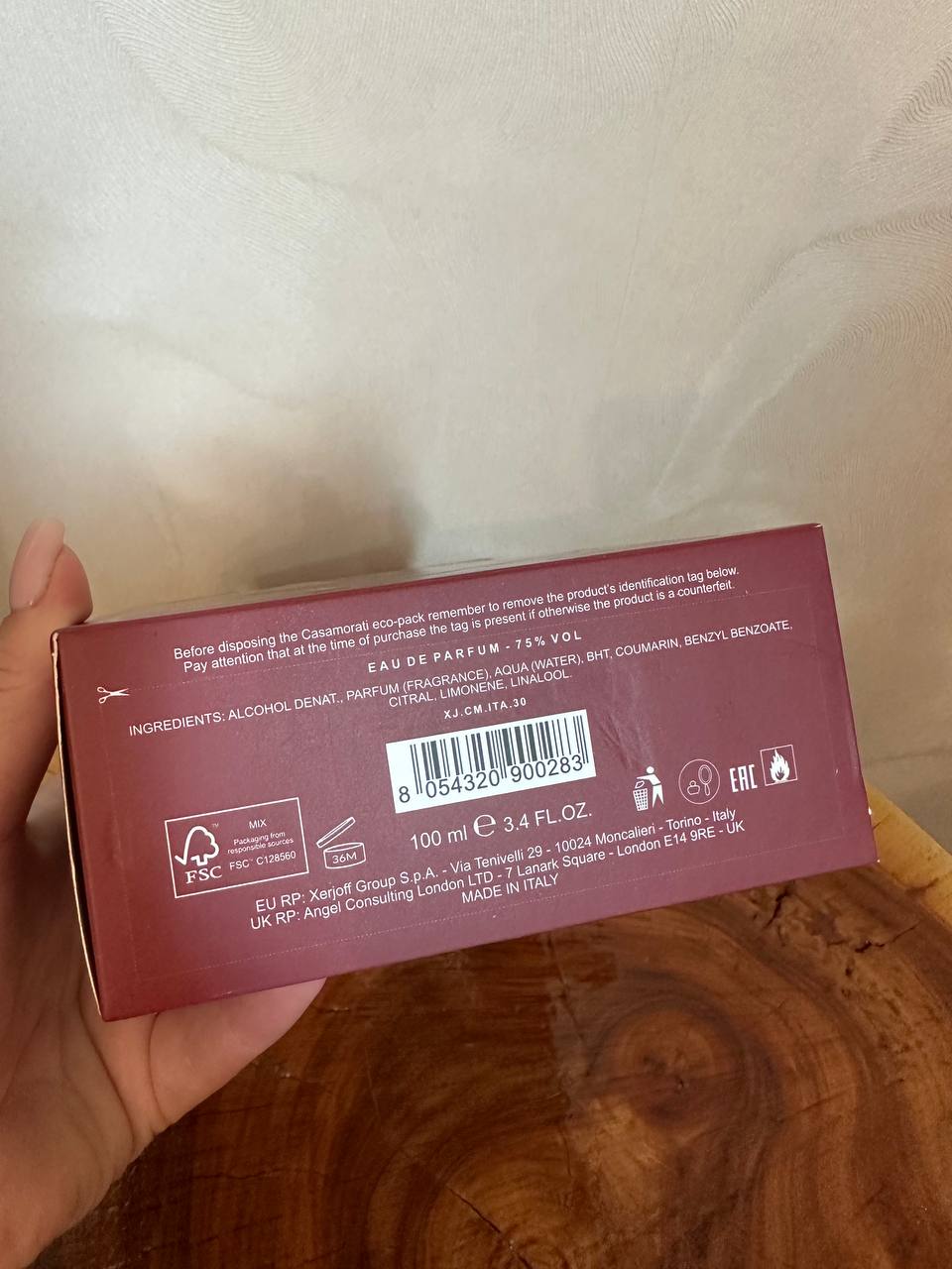 Xerjoff Casamorati Italica Eau De Parfum 3.4oz / 100ml