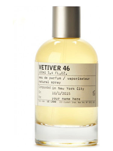 Le Labo Vetiver 46 Eau De Parfum 3.4oz / 100ml