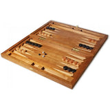 Backgammon carved wooden (oak), model "ND-006BL"
