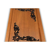 Backgammon carved wooden (oak), model "ND-007ML"