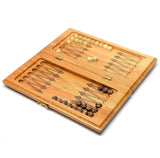 Backgammon carved wooden, model "Note"