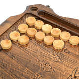 Backgammon carved wooden, model "Tiger"